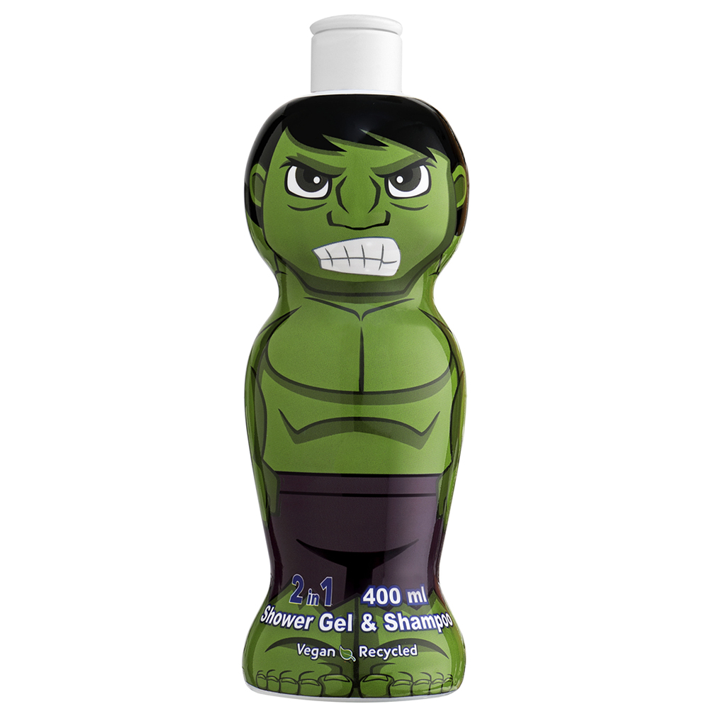 Gel de dus si sampon Hulk 1D, +3 ani, 400 ml, Air Val