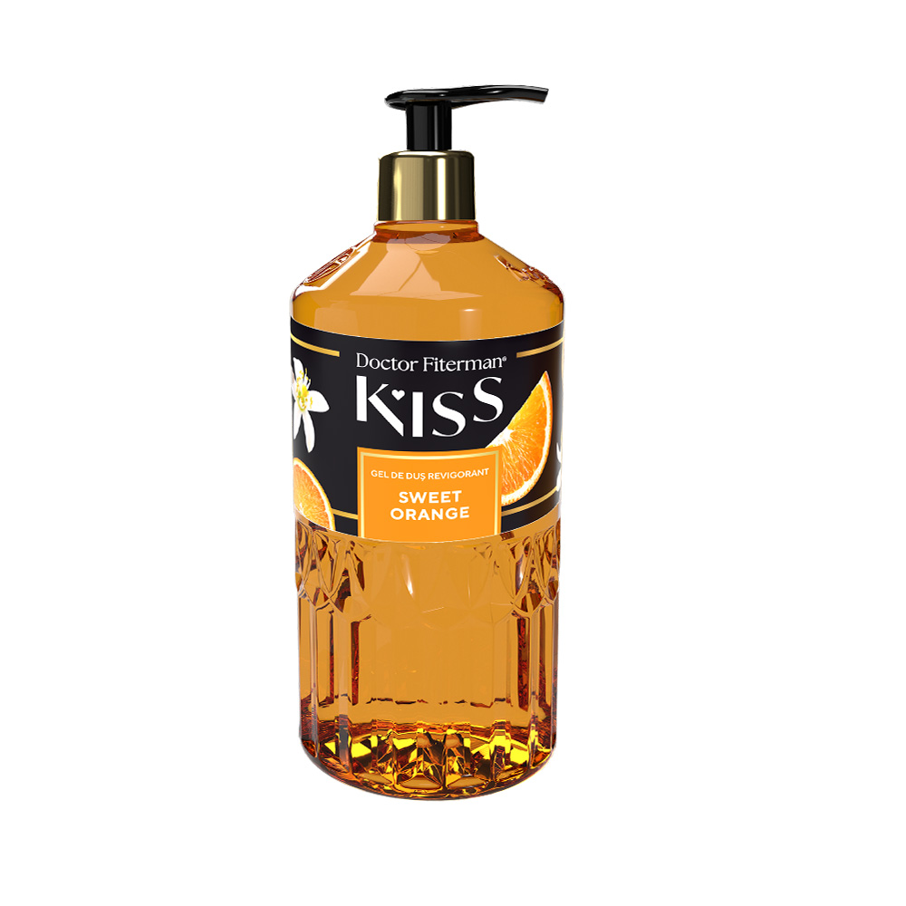 Gel de dus revigorant Kiss, Sweet Orange, 750 ml, Doctor Fiterman