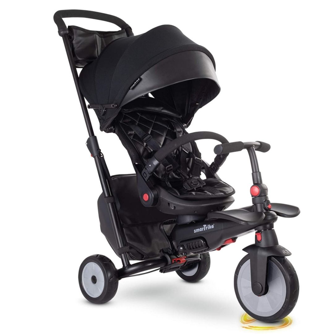 Tricicleta pliabila 7 in 1 pentru copii STR7 Smart Fold Urban, Neagru, Smart Trike