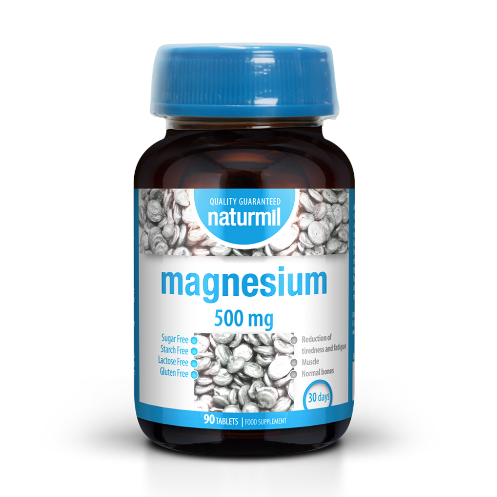 Magnesium Naturmil, 500 mg, 90 tablete, Dietmed