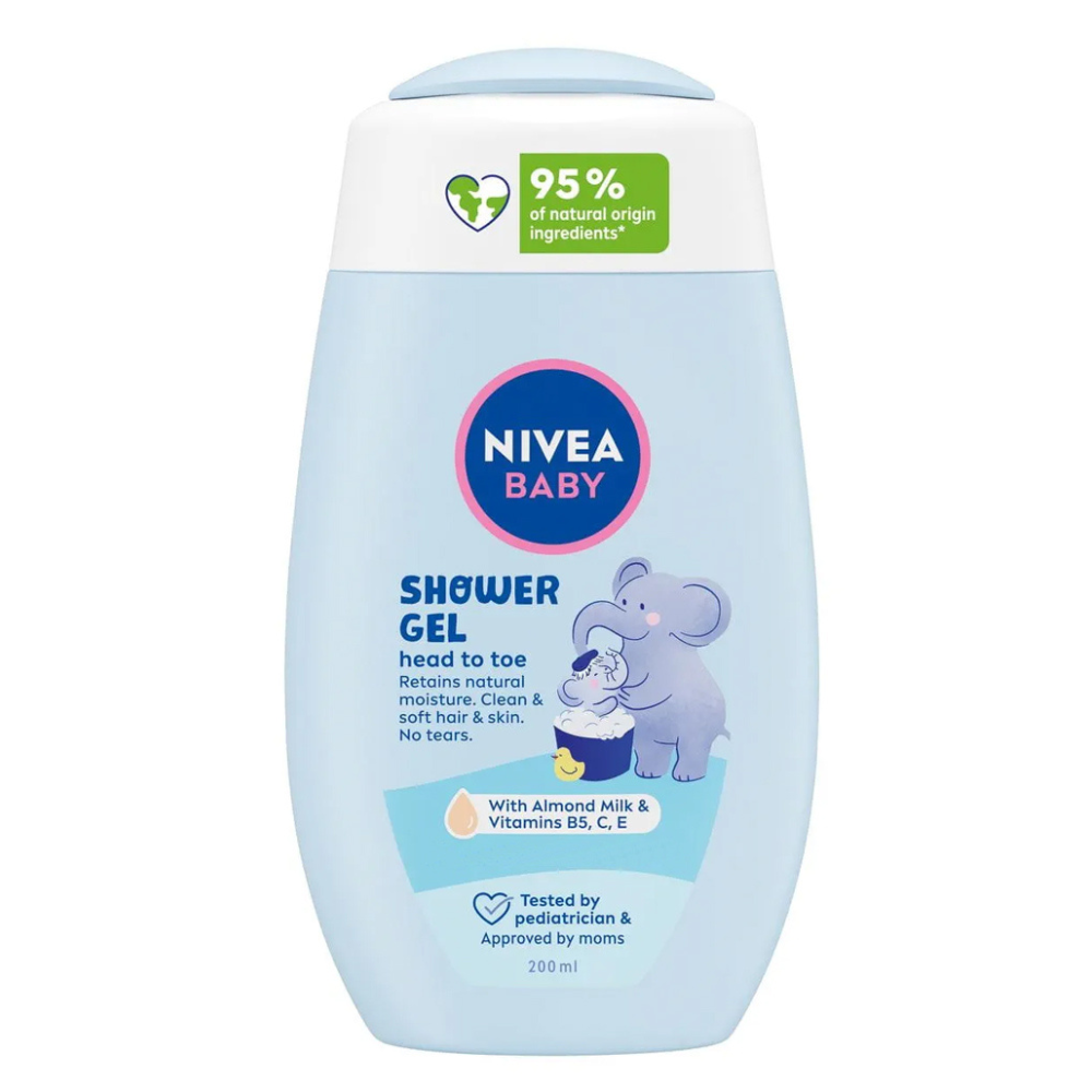 Gel de dus Heat to Toe Bed Time Baby, 200 ml, Nivea