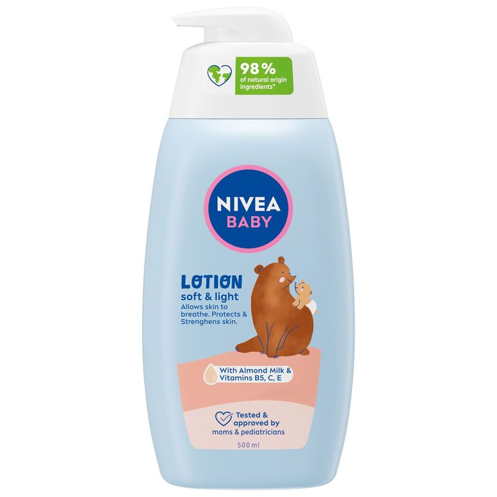 Lotiune de corp Soft&Light Baby, 500 ml, Nivea