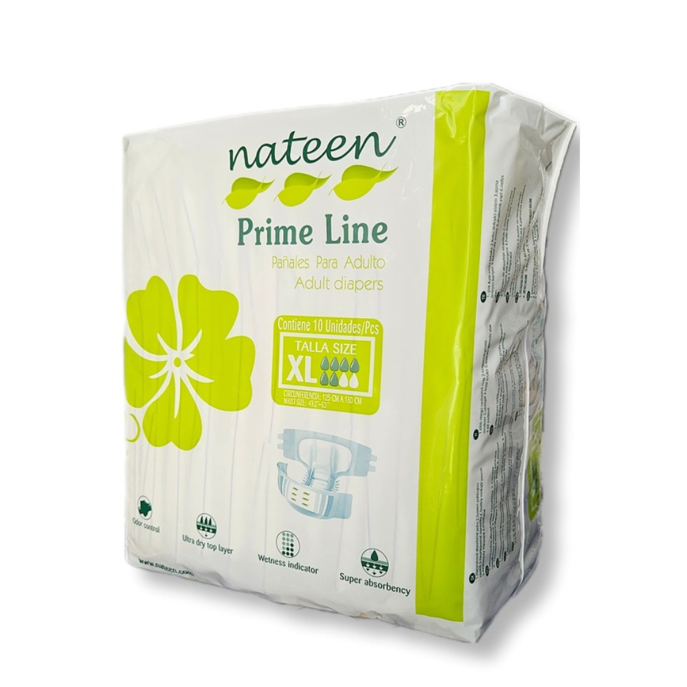 NATEEN SCUTECE BIODEGRADABILE PT.ADULTI PRIME LINE 10 BUC/SET MARIMEA XL PLADXL10