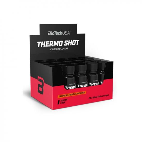 Black Thermo Shot cu aroma de tropical fruit, 60 ml x 20 bucati, Biotech USA