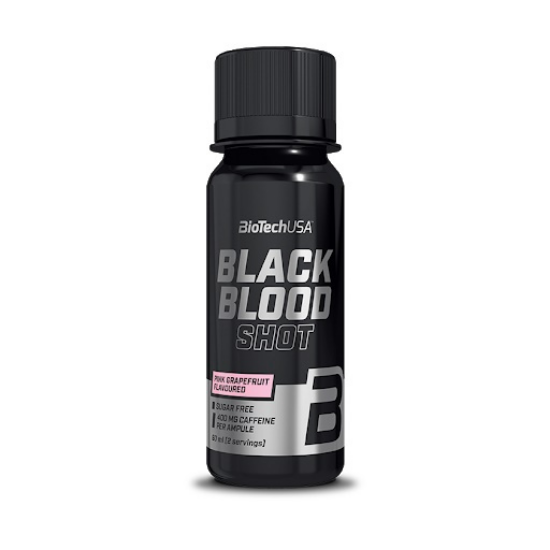 Black Blood Shot cu aroma de grapefruit roz, 60 ml x 20 bucati, Biotech USA