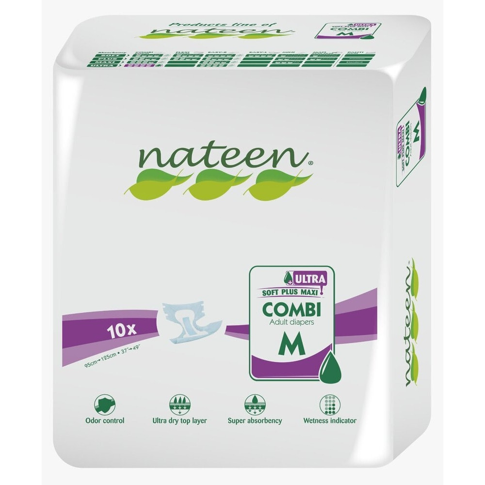 NATEEN SCUTECE BIODEGRADABILE PT.ADULTI COMBI X-ULTRA LINE 10 BUC/SET MARIME M COXUM