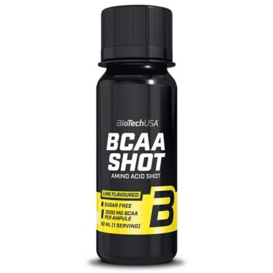 BCAA Shot aroma Lime, 60 ml x 20 bucati, Biotech USA