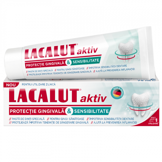 Pasta de dinti Aktiv Sensitivity, 75 ml, Lacalut 