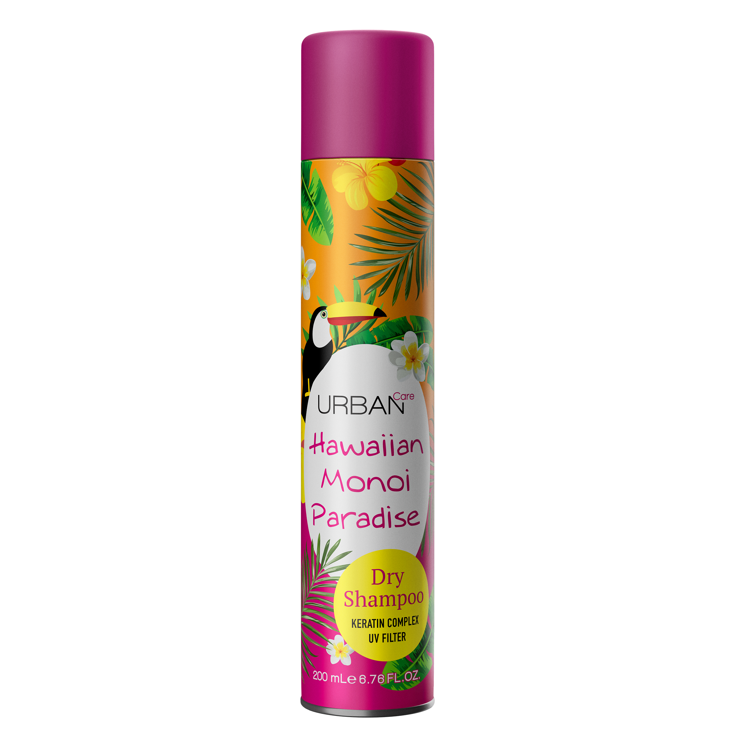 Sampon uscat  cu ulei de monoi si ylang ylang Hawaiian Manoi Paradise, 200 ml, Urban Care