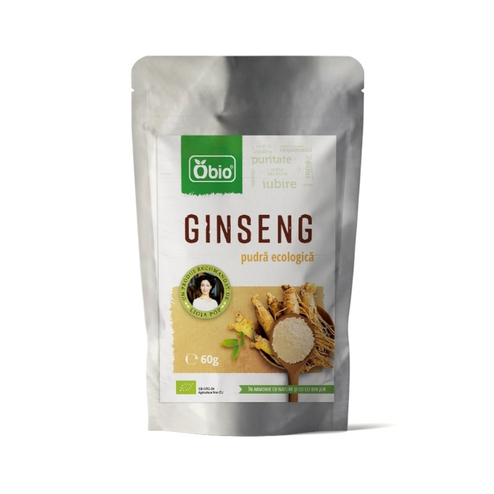 Ginseng Bio Pudra, 60 g, Obio