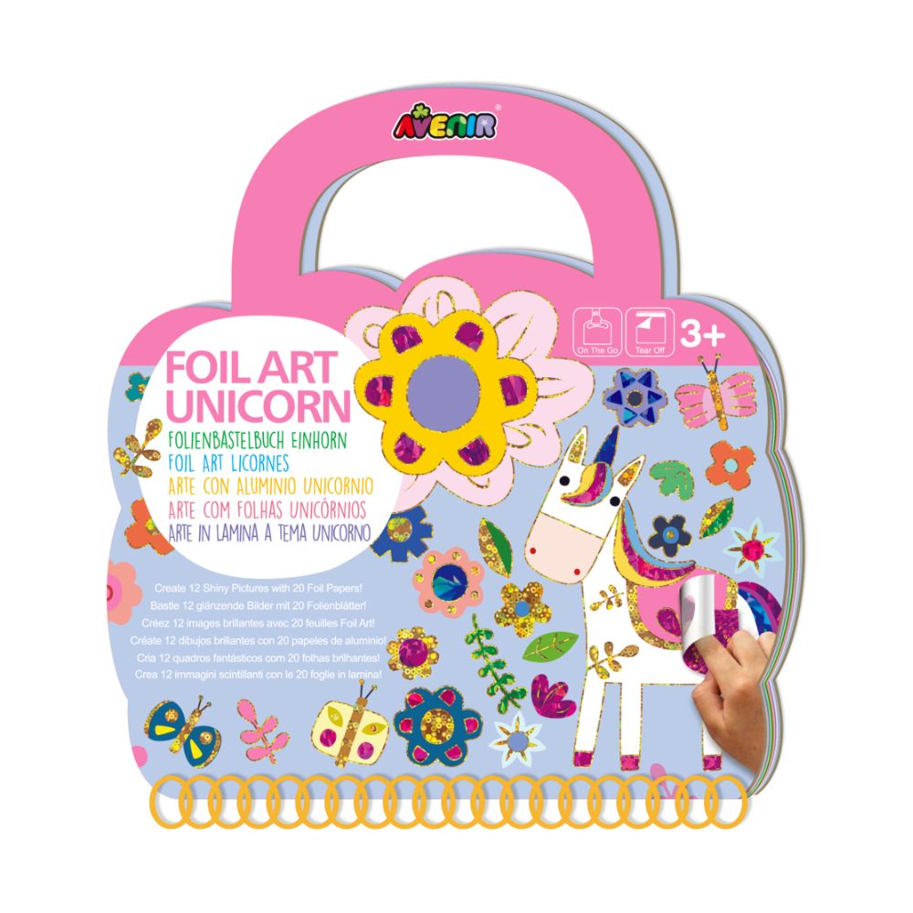 Set arta cu folie Unicorn, +3 ani, Avenir