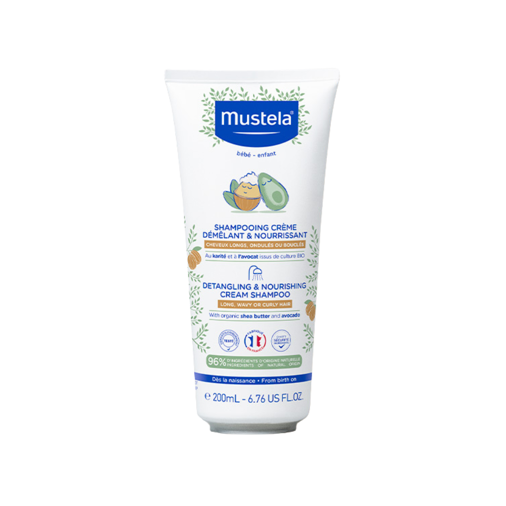 Sampon nutritiv pentru par cret si ondulat, 200 ml, Mustela