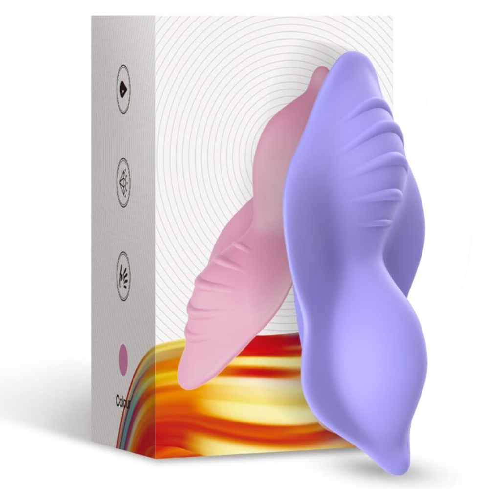 Vibrator din silicon cu telecomanda, 9 moduri de vibratie, Mov, Armony