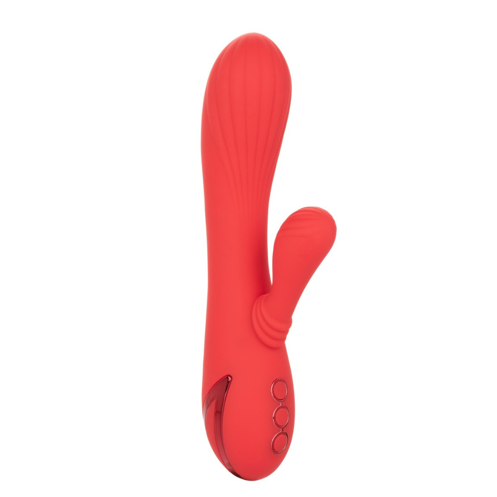 Vibrator din silicon Palisades Passion, 10 functii de vibratie, Rosu, California Dream