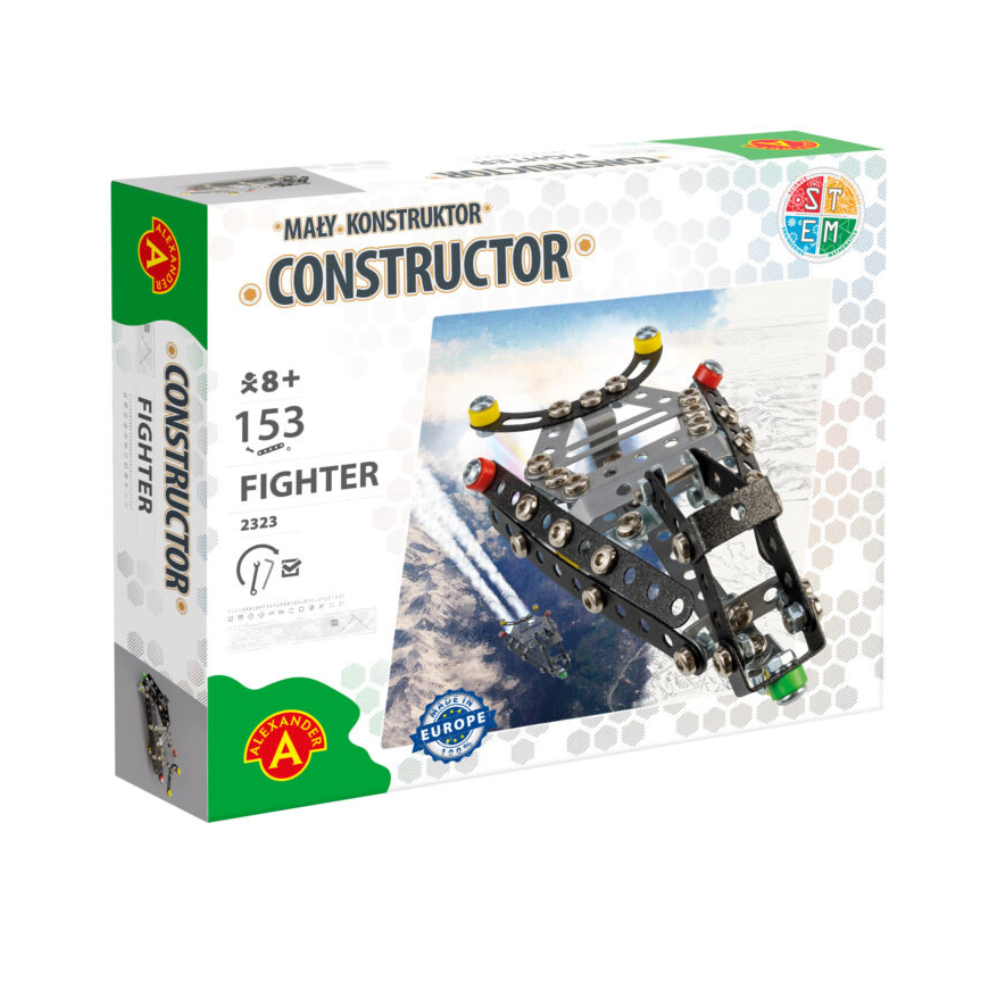 Joc de constructie Fighter Constructor, 153 piese, + 8 ani, Alexander Toys