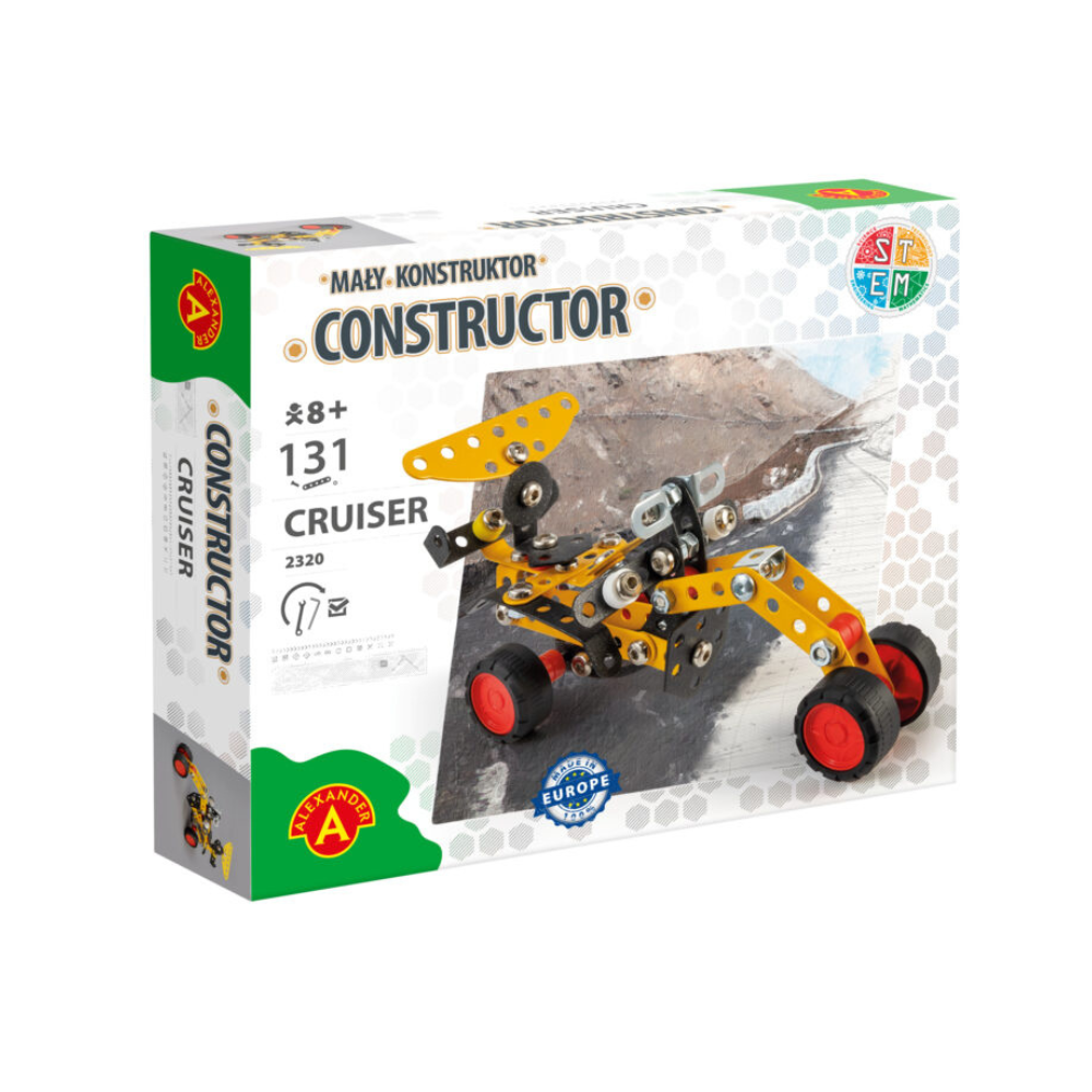 Joc de constructie Exploratorul lunar Constructor, 131 piese, + 8 ani, Alexander Toys