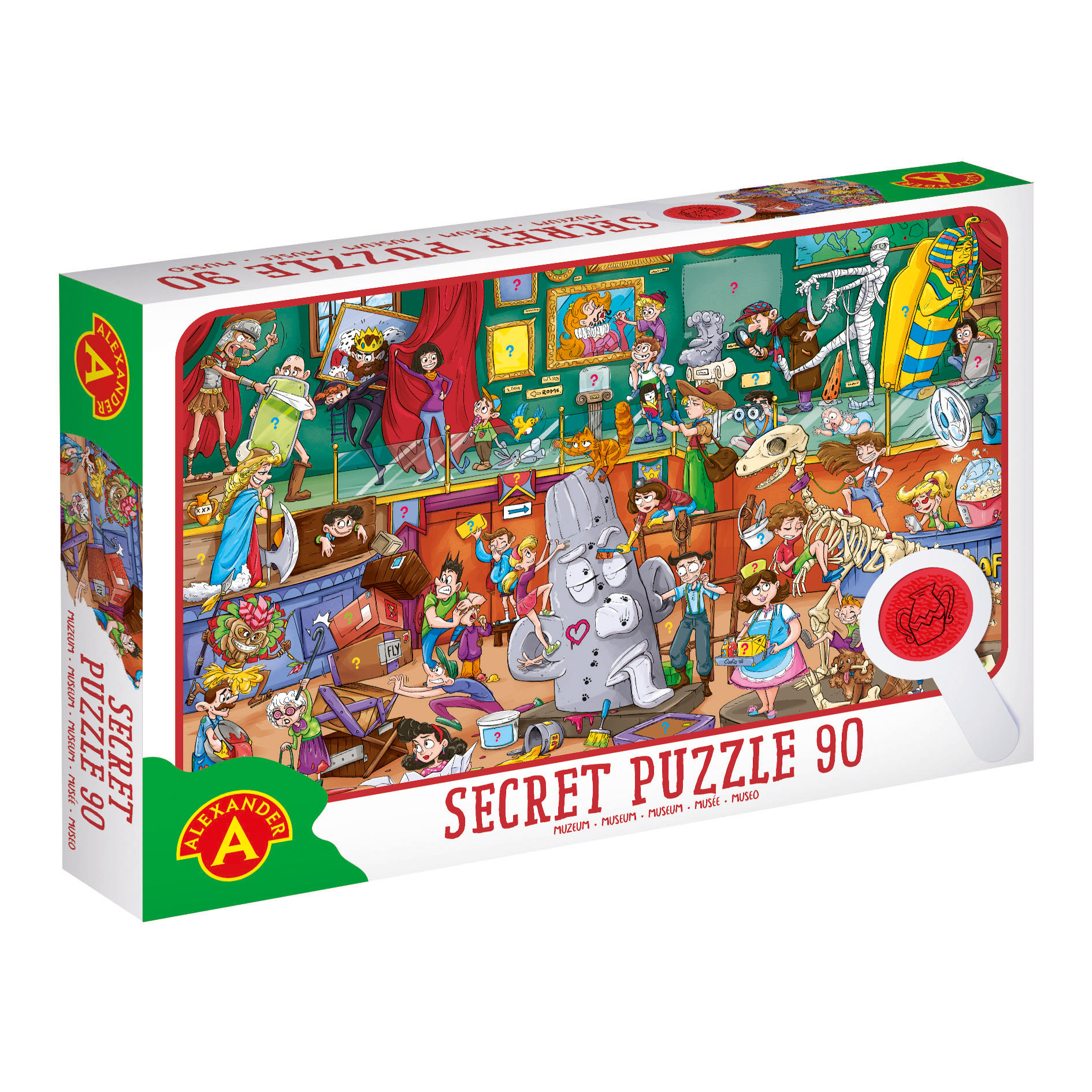 Joc Museum Secret Puzzle, 90 piese, + 4 ani, Alexander Toys