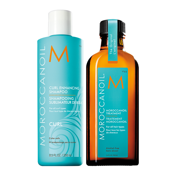 Pachet Sampon Curl + Ulei Tratament Original, 250 ml + 100 ml, Moroccanoil