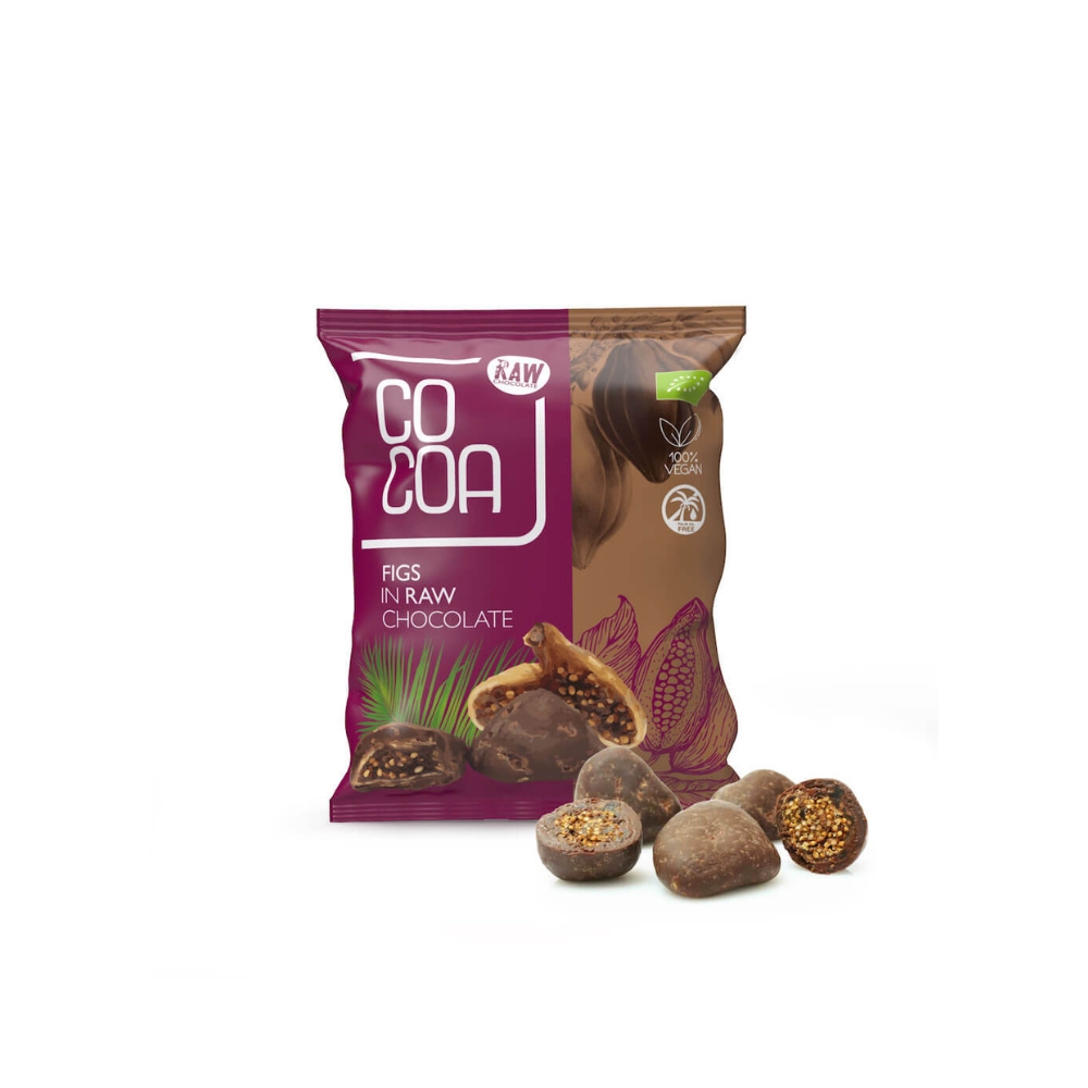 Smochine Bio Raw Vegan in ciocolata, 70 g, Cocoa