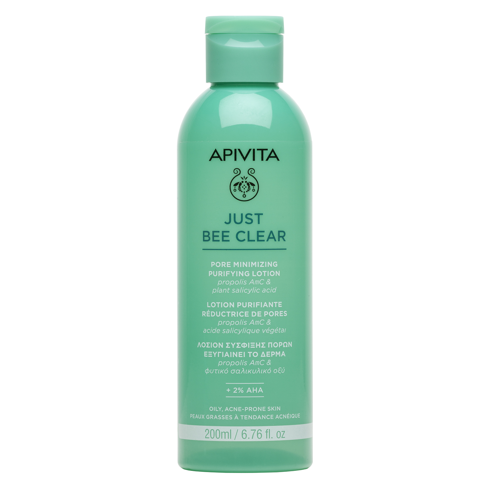 Lotiune purifianta pentru pori dilatati Just Bee Clear, 200 ml, Apivita