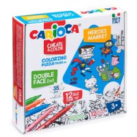 Set puzzle si 12 carioci, Heroes Market, +3 ani, Carioca    