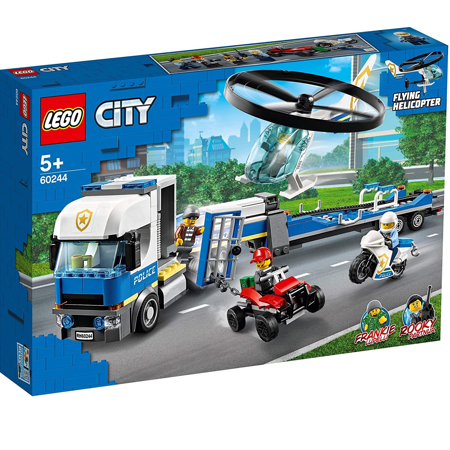 Transportul Elicopterului de Politie, L60244, Lego City