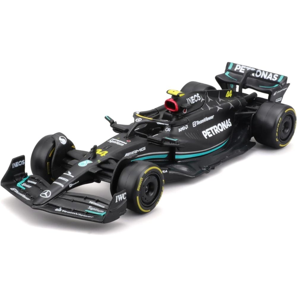 Macheta masinuta Mercedes-AMG F1 W14 E Performance Lewis Hamilton, +3 ani, 1:43, Bburago