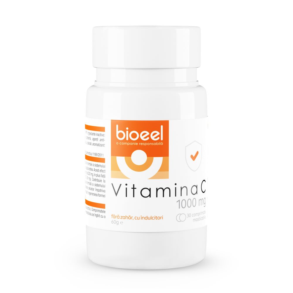 Vitamina C, 1000 mg, 30 comprimate masticabile, Bioe