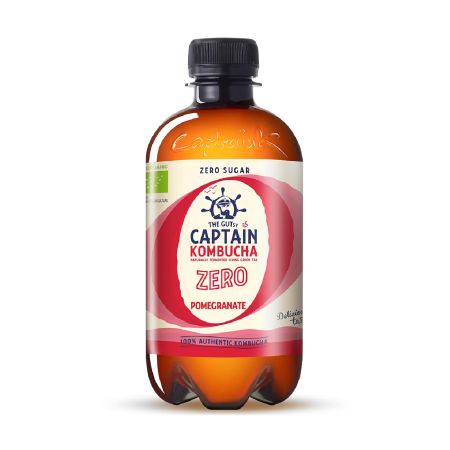 Bautura Bio Kombucha fara zahar Rodie, 400 ml, The GUTsy Captain