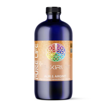 Mix de Aur si Argint Nanocoloidal Ionic Minerals+ Mix Elixirium, 480 ml, Pure Life