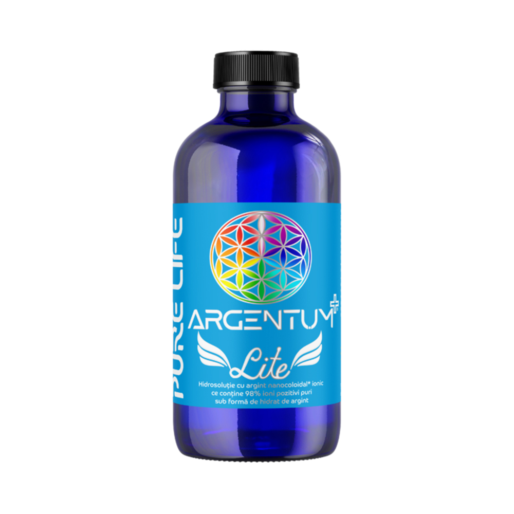 Argint Nanocoloidal Ionic Argentum+ Lite, 240 ml, Pure Life