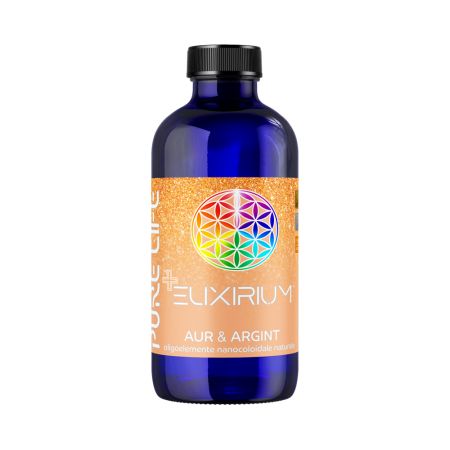 Solutie nanocoloidala cu aur si argint Minerals+ Mix Elixirium, 240 ml, Pure Life