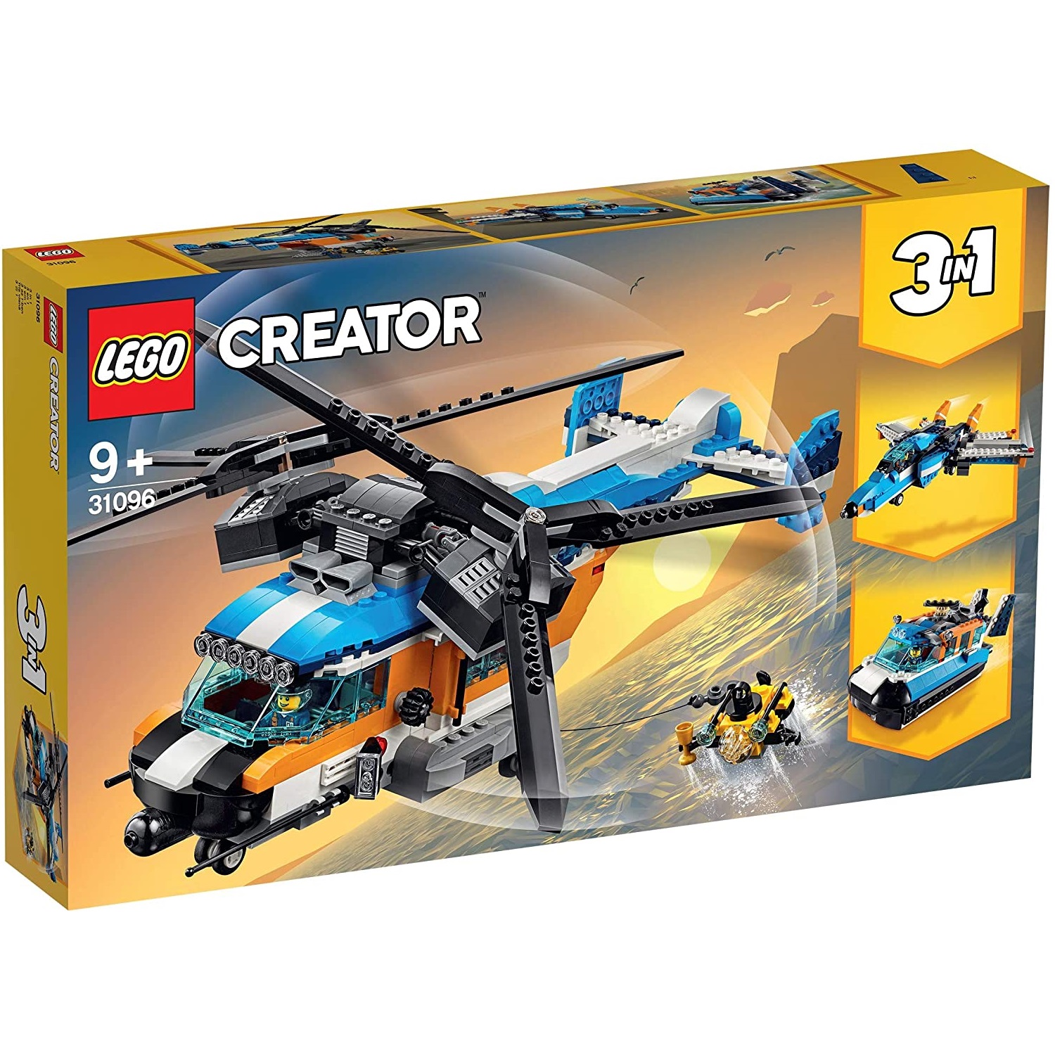 Elicopter cu rotor deblu Lego Creator 31096, +9 ani, 31096, Lego