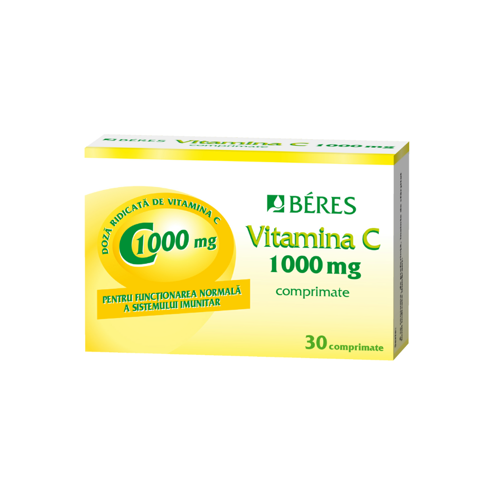 Vitamina C, 1000 mg, 30 comprimate, Beres