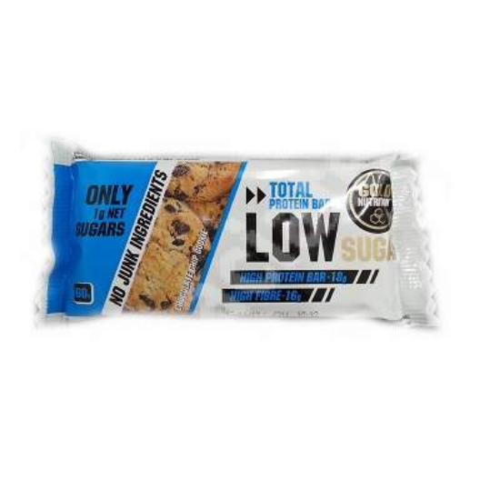 Baton proteic cu aroma de biscuiti cu fulgi de ciocolata, 60 g, Gold Nutrition