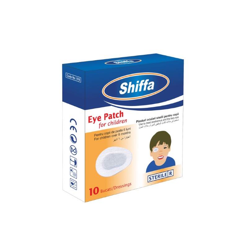 Plasturi oculari pentru copii, 10 buc, Shiffa