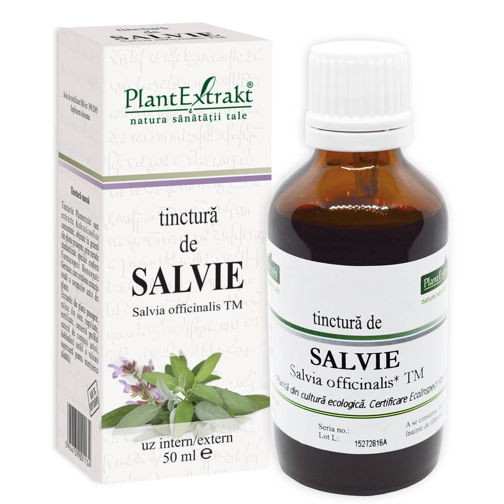 Tinctura de Salvie, 50 ml, Plant Extrakt
