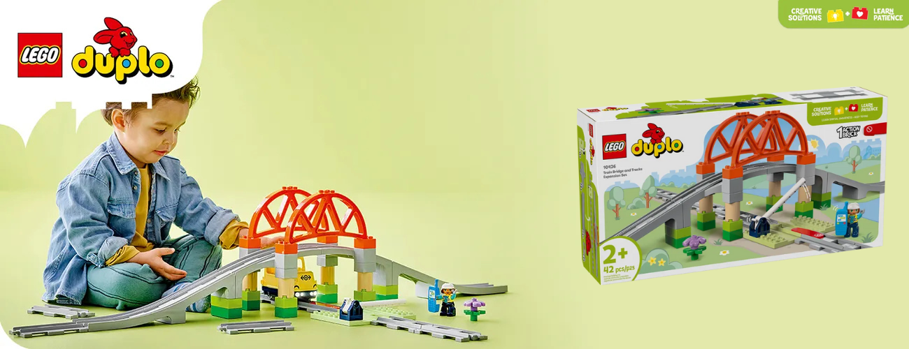 LEGO DUPLO Set de Extindere Pod cu Sine de Cale Ferată (10426)