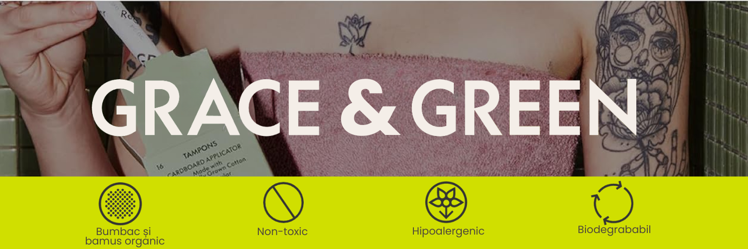 Absorbante de noapte Grace And Green din bumbac organic