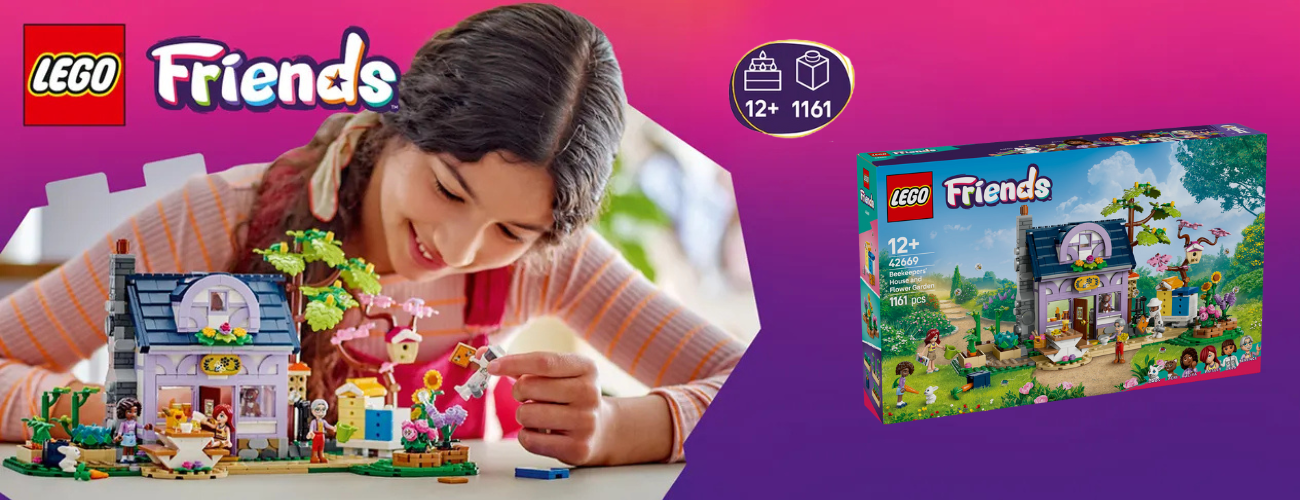 LEGO FRIENDS CASA APICULTORILOR SI GRADINA CU FLORI 42669