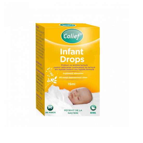 Picaturi cu enzima lactaza, Infant drops, 15 ml, Colief