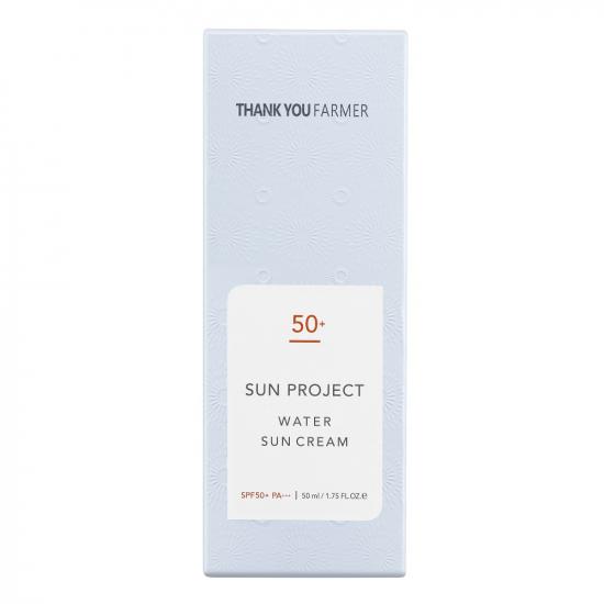 Crema de protectie solara cu SPF 50+ PA+++ Sun Project Water, 50 ml, Thank You Farmer