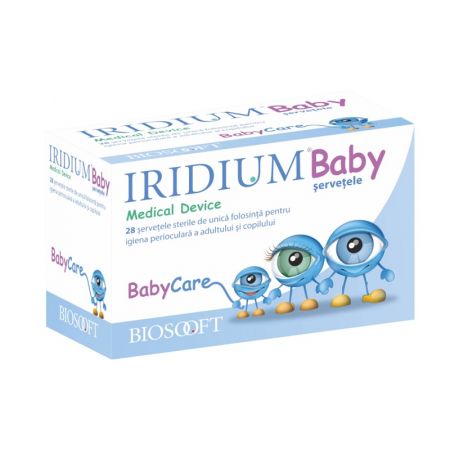 Servetele oculare sterile Iridium Baby, 28 bucati, BioSoft