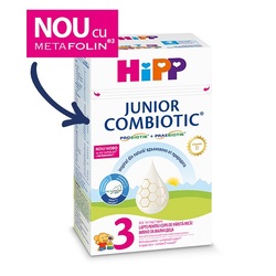 Lapte praf formula de crestere Junior Combiotic 3, +1 an, 500gr, Hipp