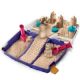 Kinetic Sand in cutie cu accesorii si maner, Spin Master 459607