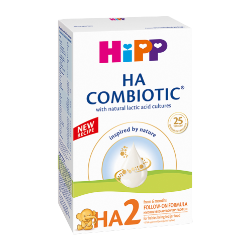 Lapte praf formula de continuare HA2 Combiotic, +6 luni, 350 g, Hipp