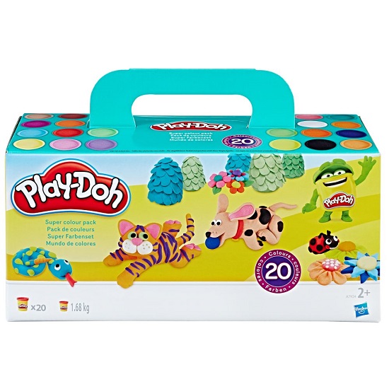 Pachet plastilina colorata, 20 cutii, Play-Doh