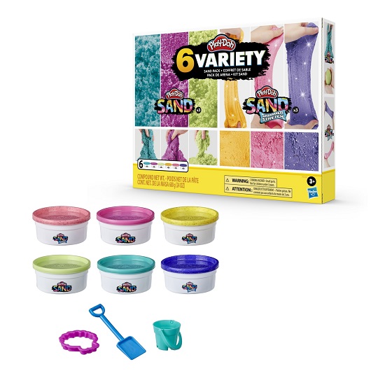Set 6 cutii cu nisip colorat, Play-Doh