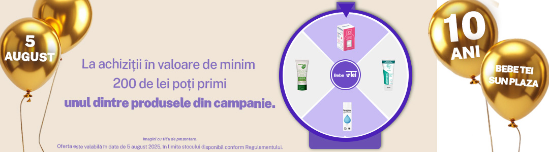 Banner 10 ani Bebe Tei Sun Plaza