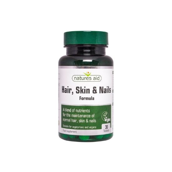 Hair, skin & nails, 30 tablete, Natures Aid